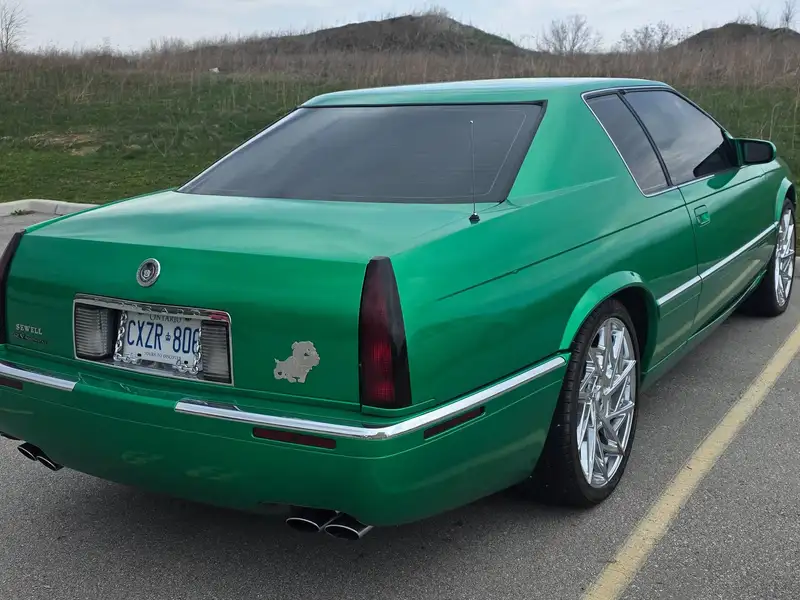 1999 Cadillac Eldorado Cadillac ETC, zelená, 137 551 km, dovoz Kanada — foto 8 z 12