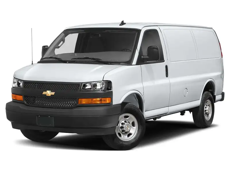 2022 Chevrolet Express 2500 Cargo, biela, 69 540 km, dovoz Kanada — foto 1