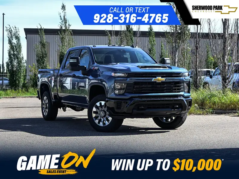 2026 Chevrolet Silverado 2500 Custom, modrá, 15 km, dovoz Kanada — foto 1