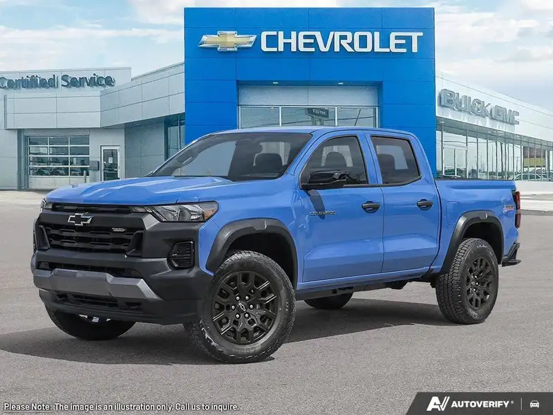 2026 Chevrolet Colorado 4WD Trail Boss, modrá, 0 km, dovoz Kanada — foto 1