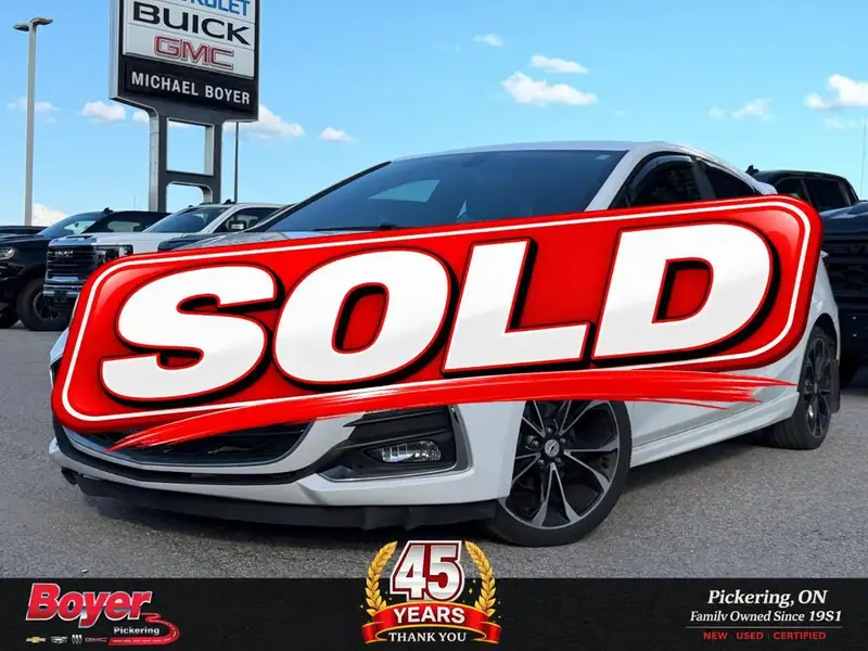 2019 Chevrolet Cruze Premier PREMIUM SEATING- RS PACKAGE- PREMIER- HATC, biela, 92 592 km, dovoz Kanada — foto 1