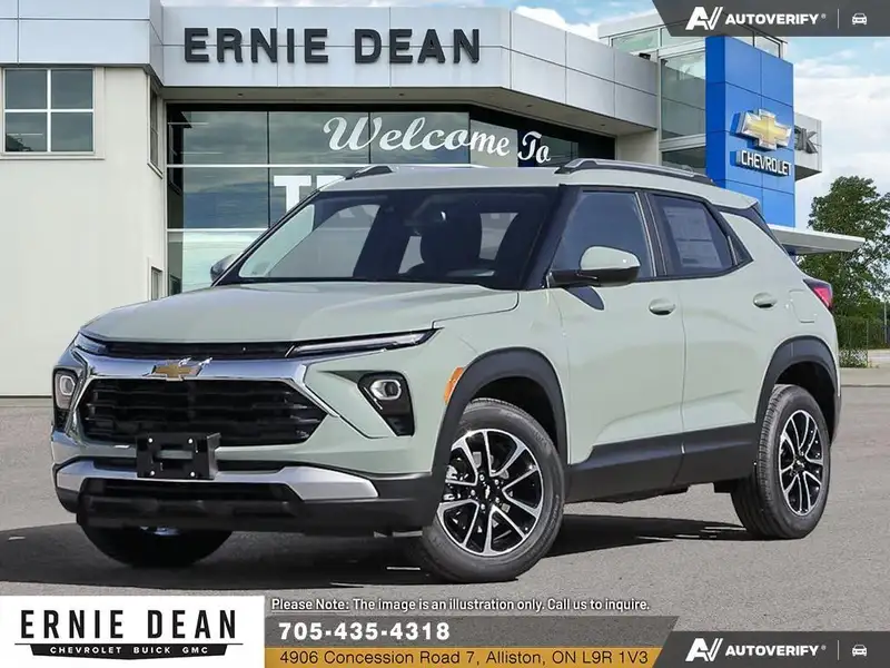 2026 Chevrolet Trailblazer LT, zelená, 0 km, dovoz Kanada — foto 1