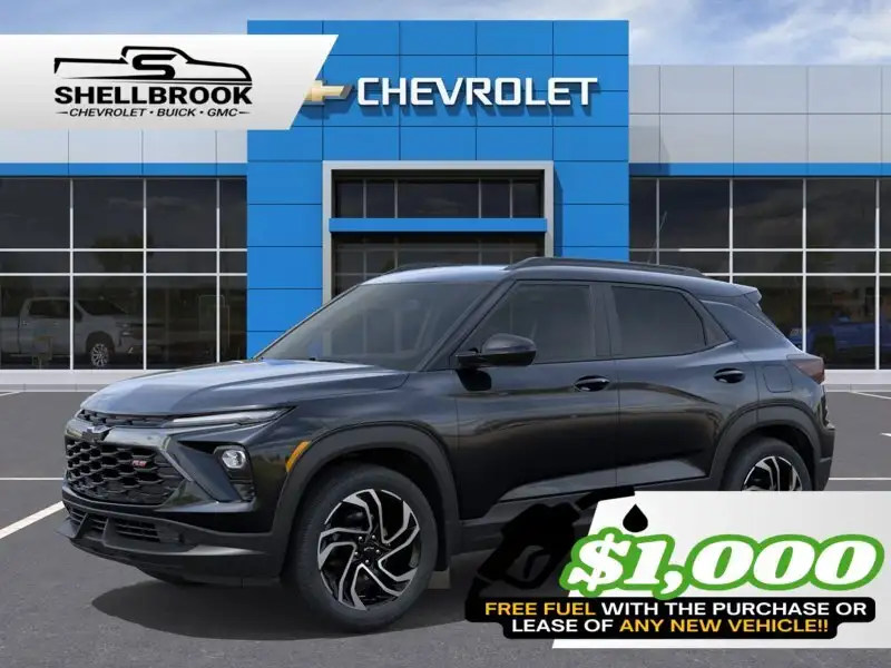 2026 Chevrolet Trailblazer RS, čierna, 0 km, dovoz Kanada — foto 2 z 6