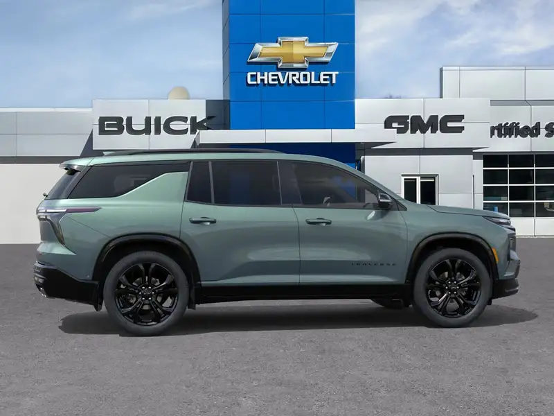 2027 Chevrolet Traverse, zelená, 0 km, dovoz Kanada — foto 5 z 12