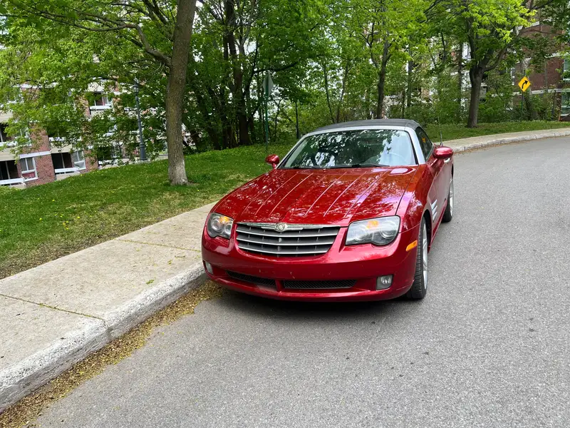 2008 Chrysler Crossfire Limited, červená, 132 600 km, dovoz Kanada — foto 9 z 10