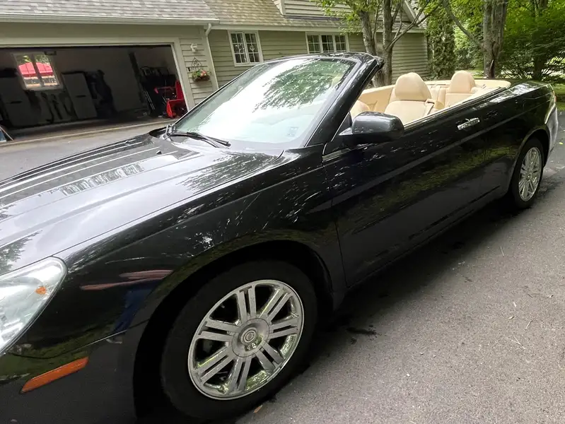 2008 Chrysler Sebring Limited, čierna, 79 500 km, dovoz Kanada — foto 1