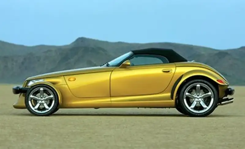 2002 Chrysler Prowler, zlatá, 14 000 km, dovoz Kanada — foto 1 z 6 2002 Chrysler Prowler, zlatá, 14 000 km, dovoz Kanada — foto 1 z 6