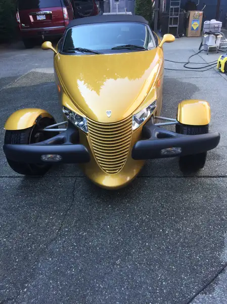 2002 Chrysler Prowler, zlatá, 14 000 km, dovoz Kanada — foto 5 z 6