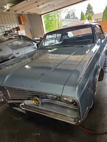 1968 Chrysler Newport, modrá, 115 000 km, dovoz Kanada — foto 6 z 7