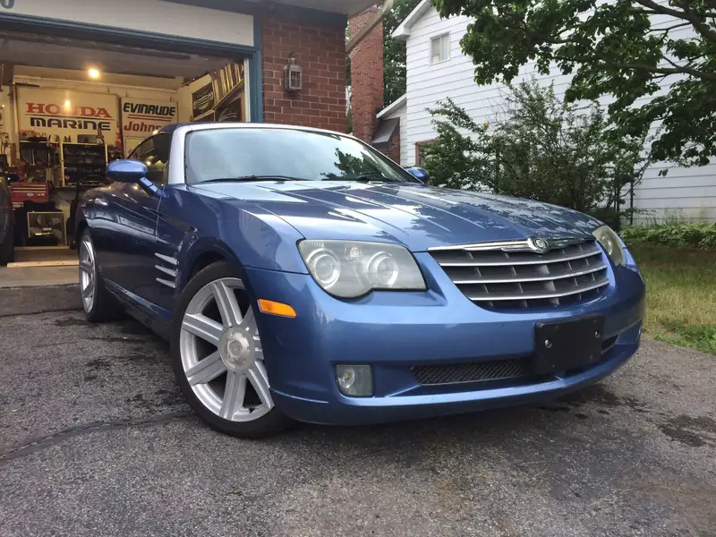 2005 Chrysler Crossfire Limited, modrá, 85 000 km, dovoz Kanada — foto 3 z 12