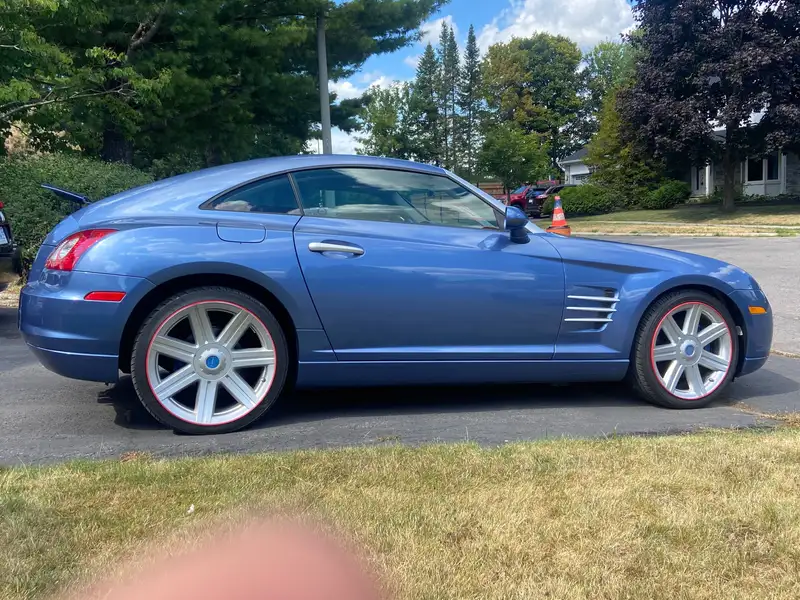 2005 Chrysler Crossfire Limited, modrá, 85 000 km, dovoz Kanada — foto 4 z 12