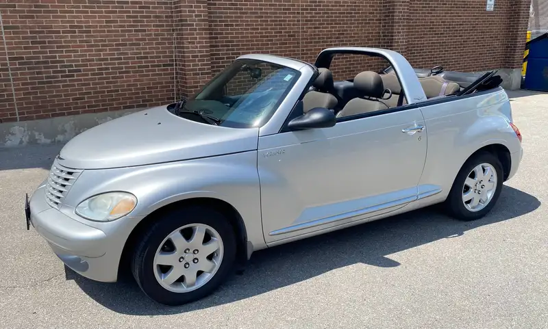 2005 Chrysler PT Cruiser Touring, strieborná, 76 500 km, dovoz Kanada — foto 1