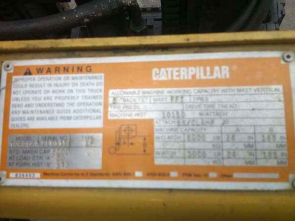 Caterpillar 6000, dovoz USA — foto 9 z 10