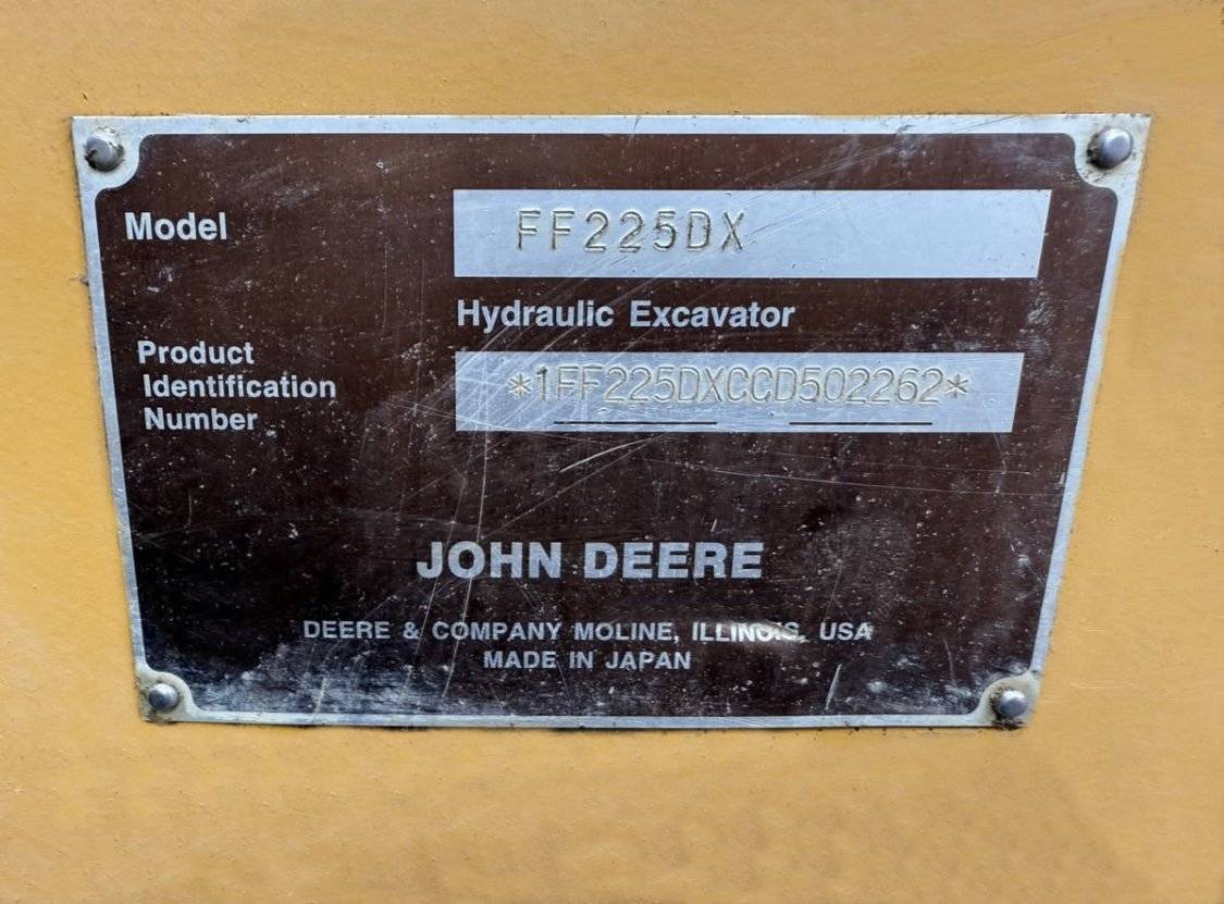 John Deere 225D, dovoz Kanada — foto 10 z 10