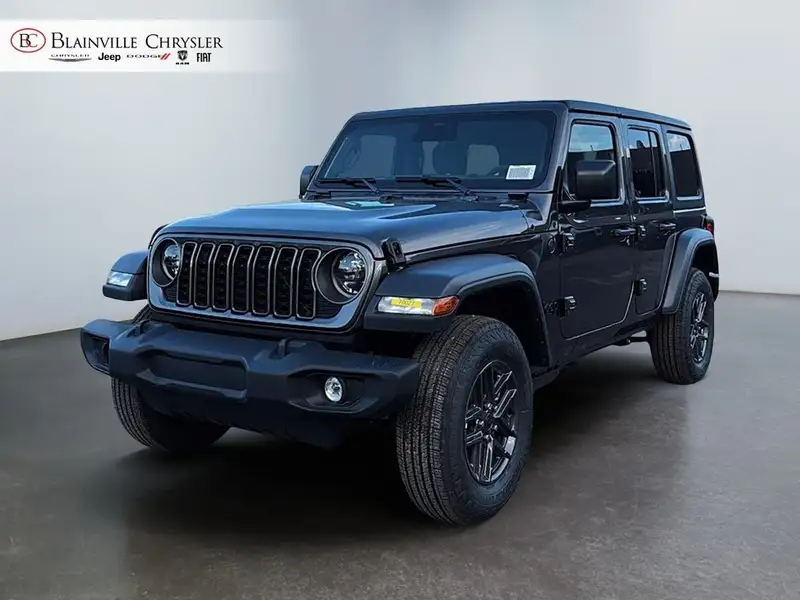 2027 Jeep Wrangler Sport Unlimited 4WD, černá, 0 km, dovoz Kanada — foto 1
