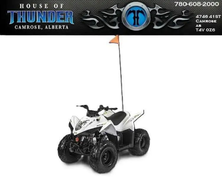 2027 Arctic Cat Alterra 110, biela, dovoz Kanada — foto 1
