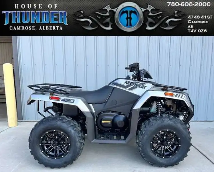 2026 Arctic Cat Alterra 450 Limited, sivá, dovoz Kanada — foto 1