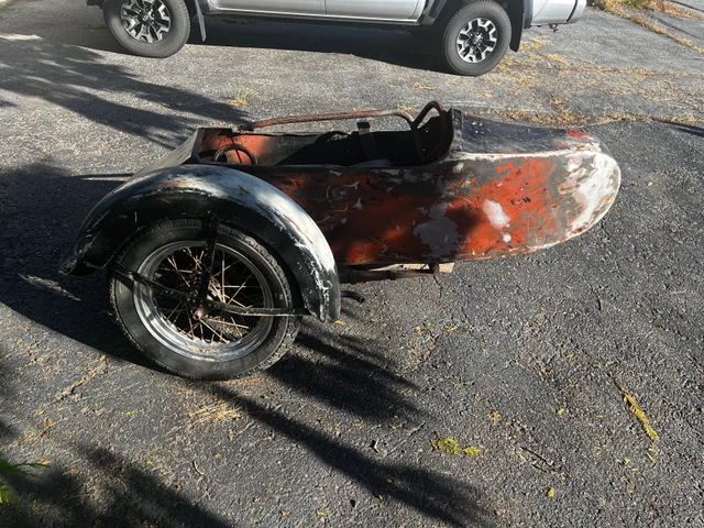 1947 Harley Davidson sidecar, dovoz Kanada — foto 1