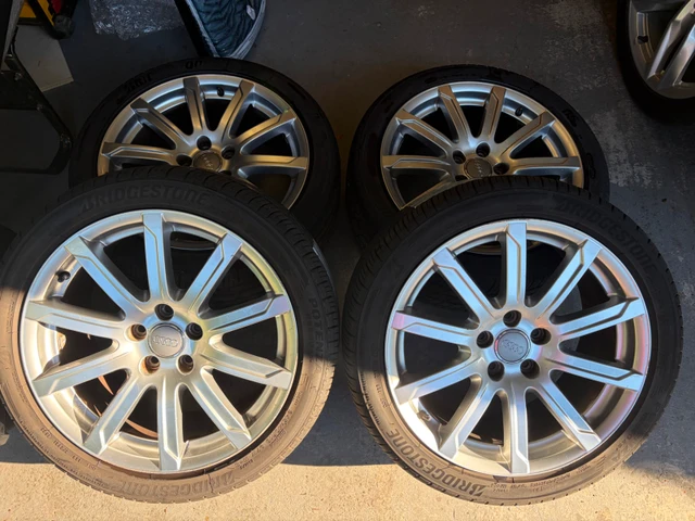 18" Audi OE Wheels+Bridgestone 245/40R18 Potenza RE980AS+ Tires, dovoz Kanada — foto 1