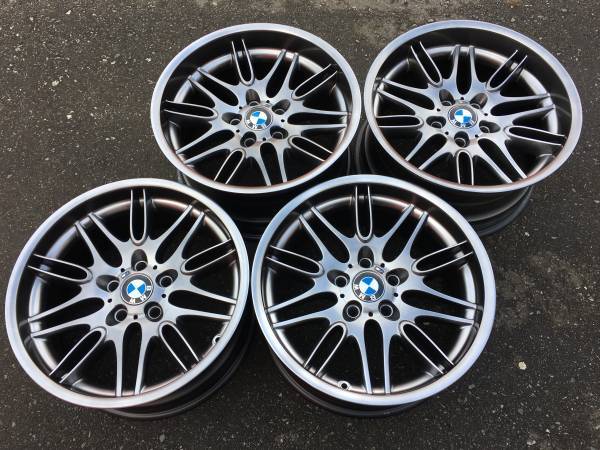 sada ULTRA RARE Genuine OE 18" BMW E39 M5 Style 65 rims, dovoz Kanada — foto 1