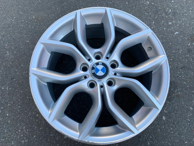 1 x single OE BMW X3 18X8 F25 style 308 rim in good použitý cond, dovoz Kanada — foto 1