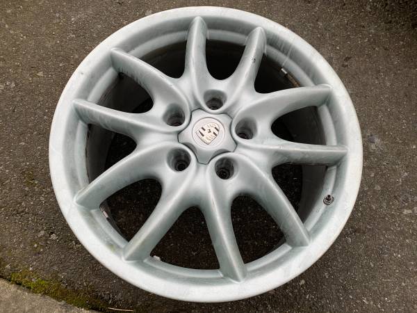 1 X Genuine OE Porsche Cayenne 19X9" ET60 rim in good použitý cond, dovoz Kanada — foto 1