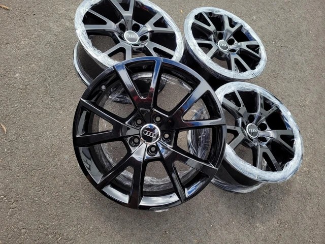 18" Audi OE Wheels - 5x112 - Gloss Black, čierna, dovoz Kanada — foto 1