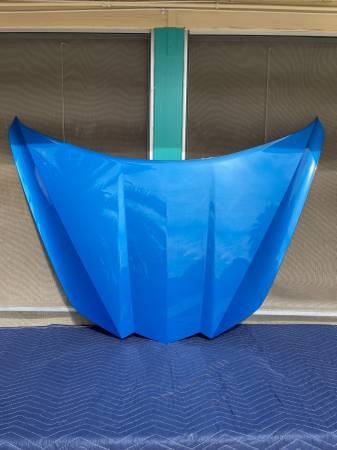 nový Riptide Blue C8 Corvette kapota Stingray 2020-2026 přední kapota Bonnet, modrá, dovoz USA — foto 1