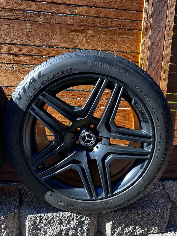 21” OE Mercedes AMG Wheels + 3 Continental Tires, dovoz USA — foto 1