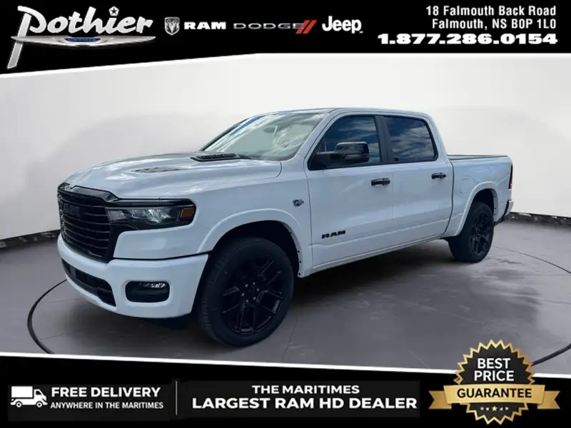2026 RAM 1500 Laramie, biela, 0 km, dovoz Kanada — foto 1