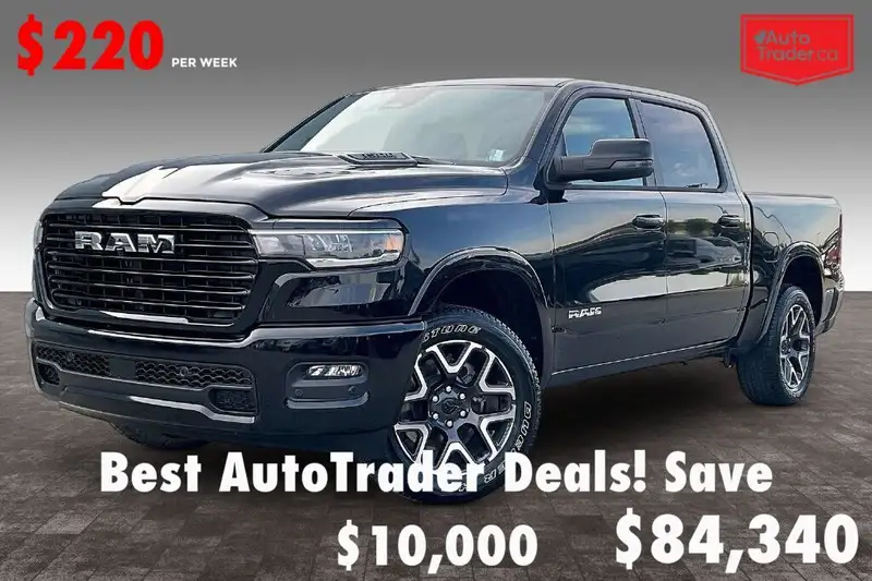 2026 RAM 1500 Laramie, čierna, 0 km, dovoz Kanada — foto 1