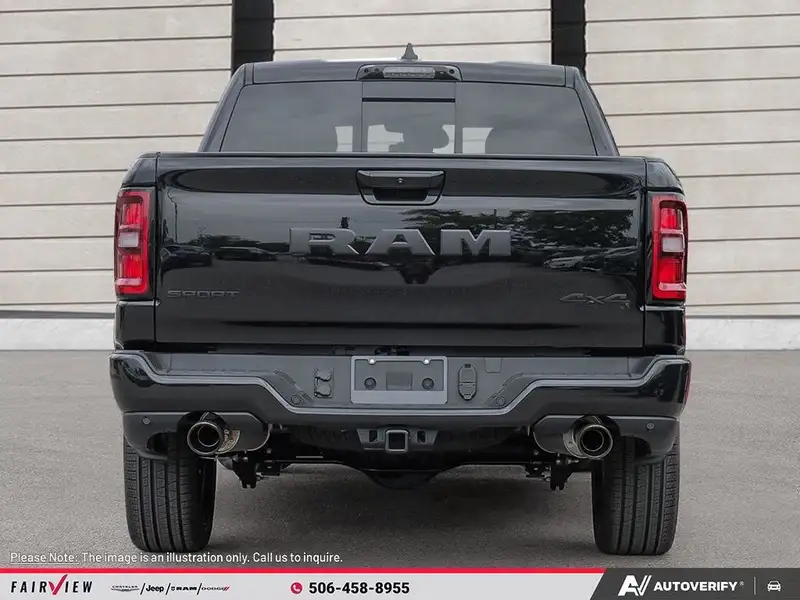 2027 RAM 1500 SPORT, čierna, 0 km, dovoz Kanada — foto 5 z 12
