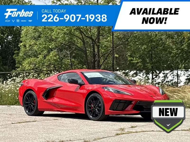 2027 Chevrolet Corvette 2LT STINGRAY, červená, 4 km, dovoz Kanada — foto 1