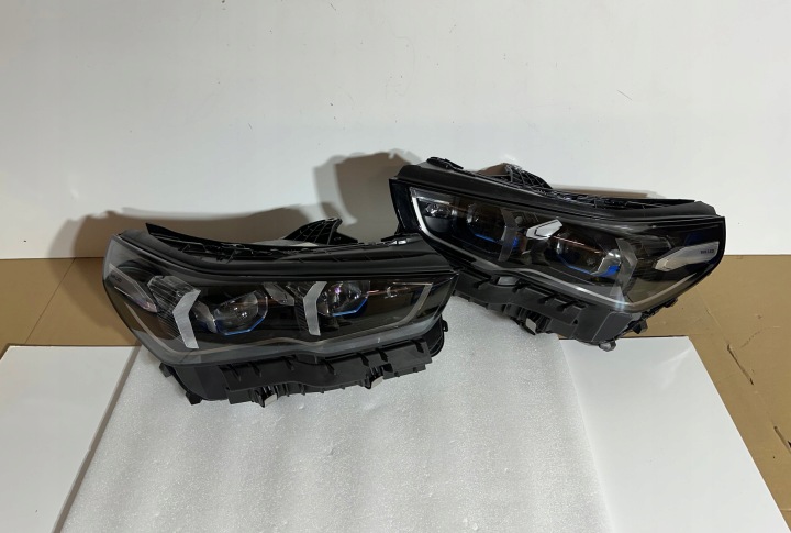 světlomet komplet levý i pravý BMW 5 G60 Full Led modrá N.Model, Skladom v EÚ — foto 1