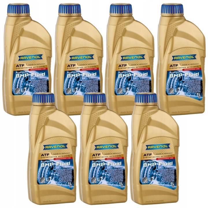 7× Olej Ravenol Atf 8 Hp Fluid 1l, Skladom v EÚ — foto 1