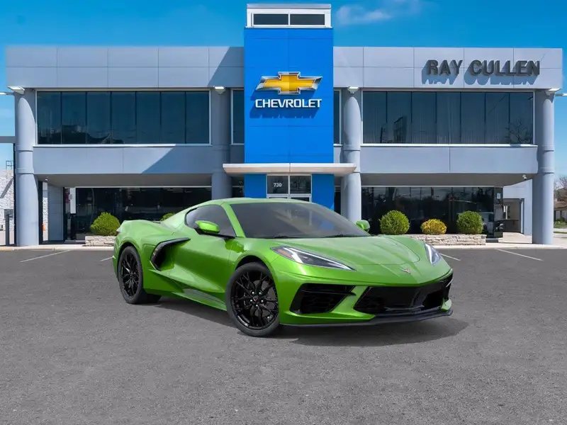 2027 Chevrolet Corvette Stingray, zelená, 1 km, dovoz Kanada — foto 1