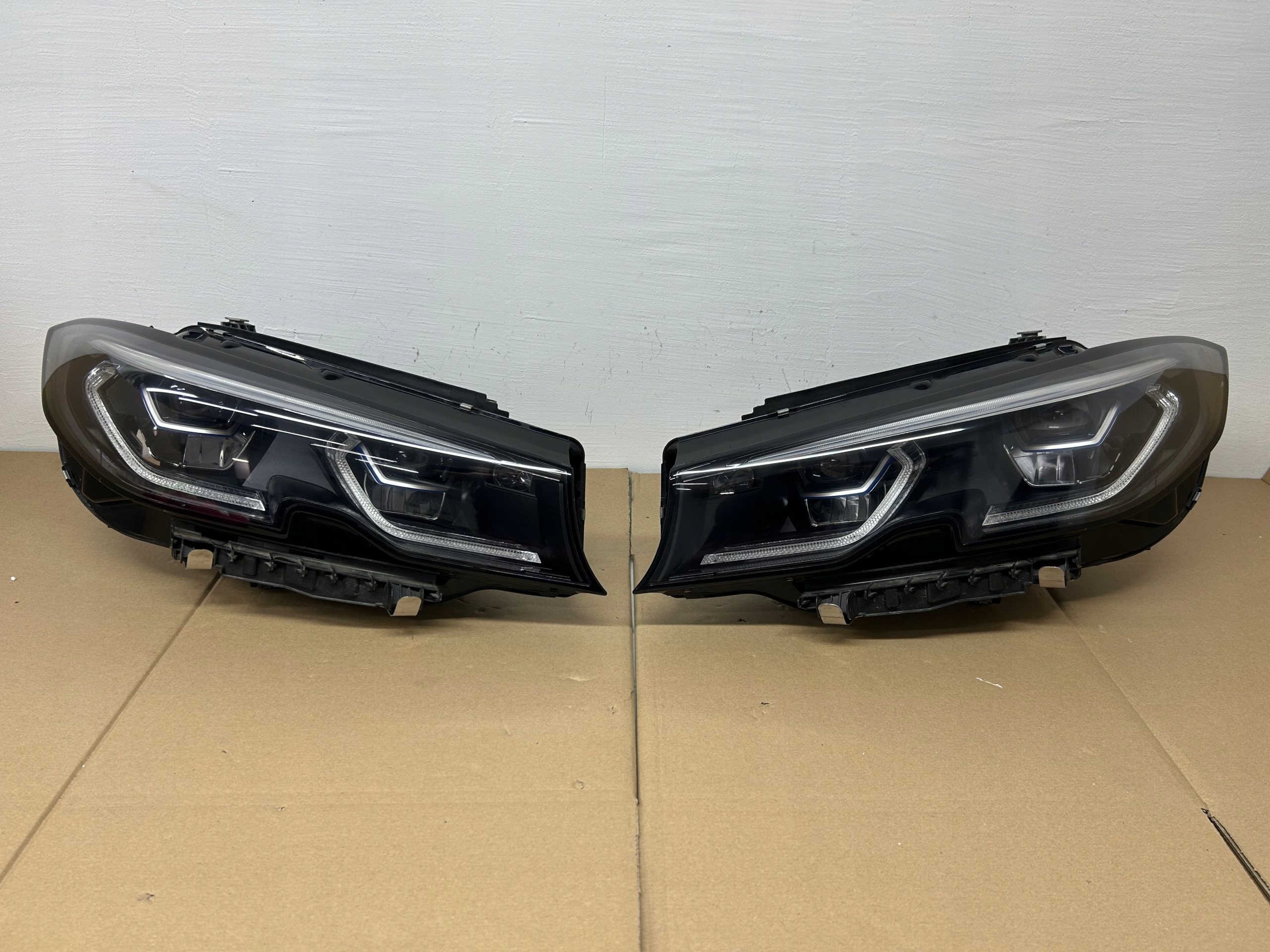 světlomety komplet levý i pravý BMW 3 G20 Laser Shadow, Skladom v EÚ — foto 1