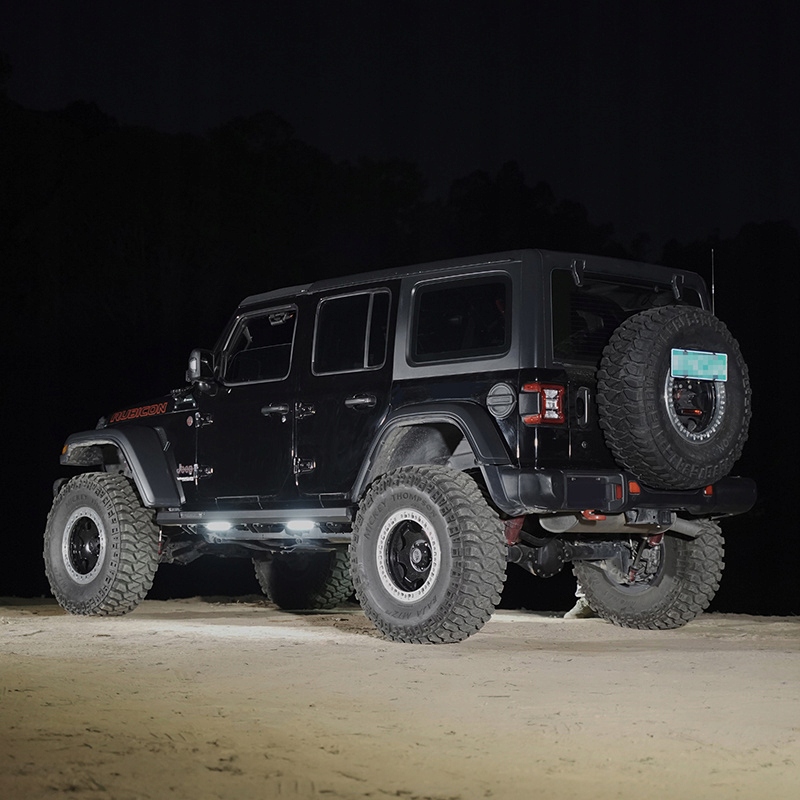 Progi stalowe z podswietleniem Jeep Wrangler JLU, Skladom v EÚ — foto 1