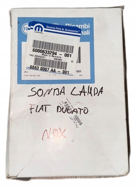 senzor Nox Sonda Ducato 2.3 Diesel OE 6000633294 originál Fca Mopar, Skladom v EÚ — foto 1