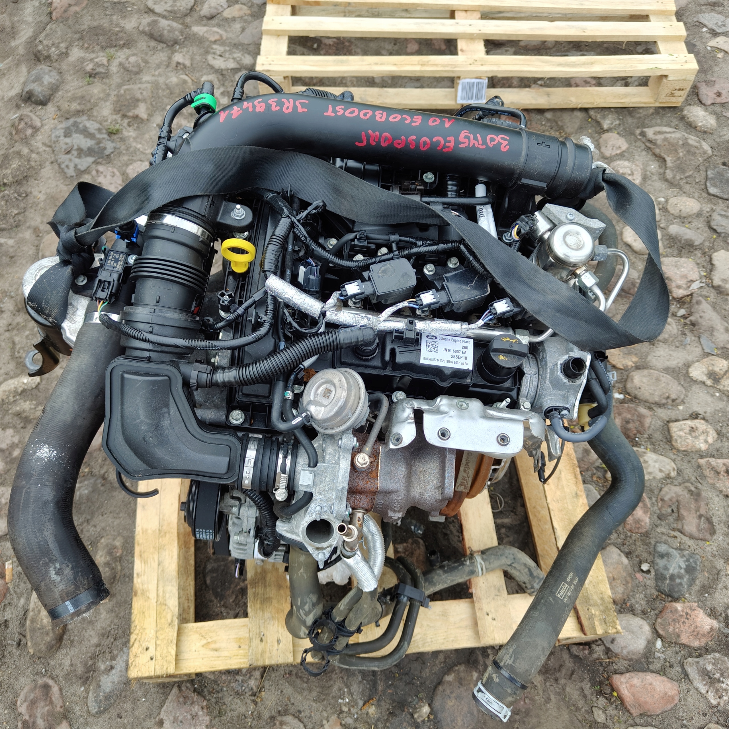 kompletní motor Ford Ecosport Mk2 facelift 1.0 Ecoboost M1ju 30tys Przebiegu, Skladom v EÚ — foto 1