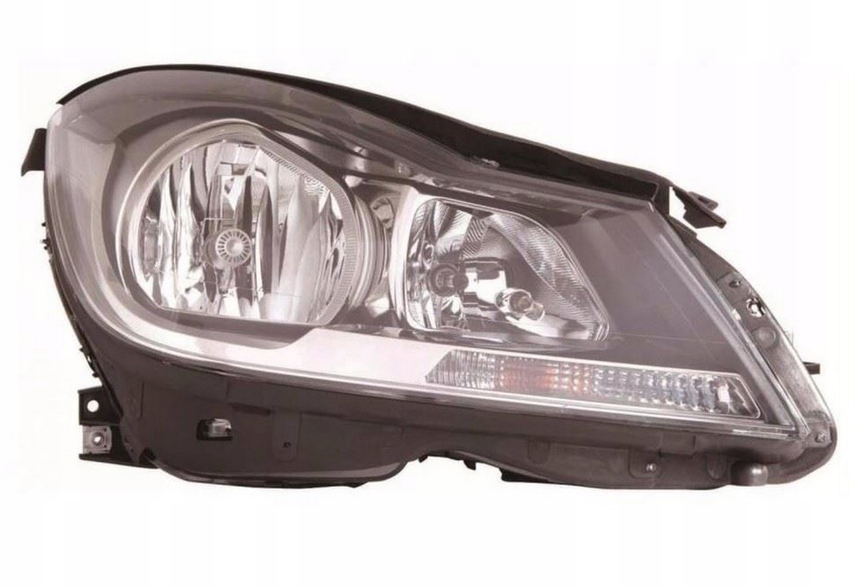 MERCEDES-BENZ C-CLASS W204 pravý světlomet halogenový LHD A2048209859, Skladom v EÚ — foto 1