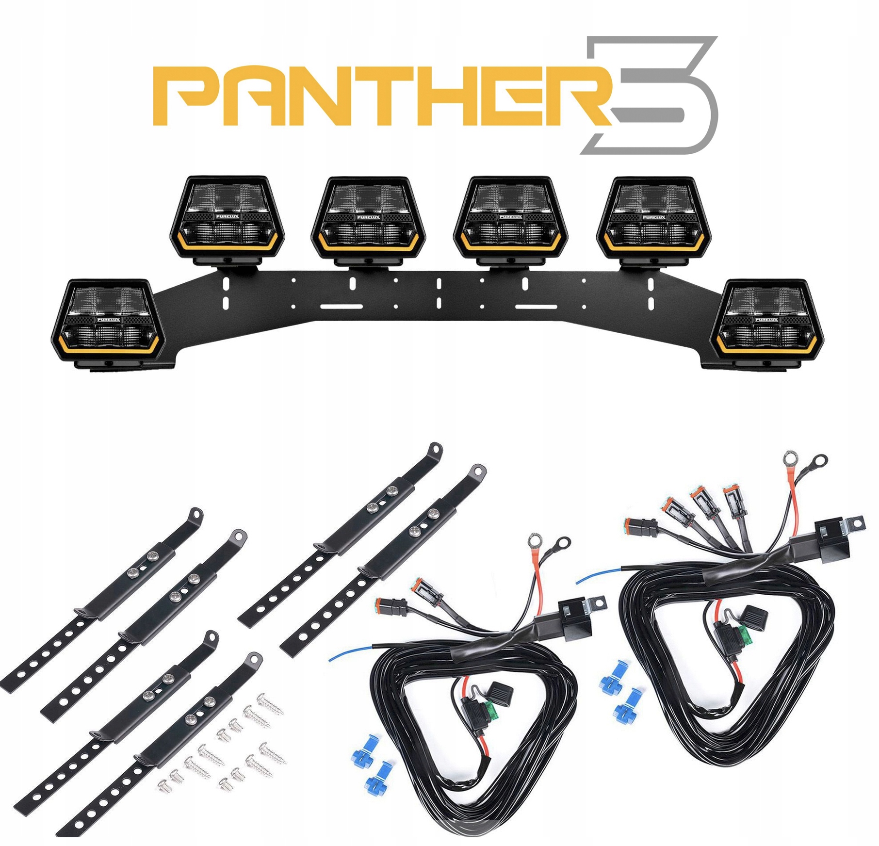 Purelux Panther 5 WRC 6x světlomet LED 90W 15cm PowerBoost 6560lm Instalacja, Skladom v EÚ — foto 1