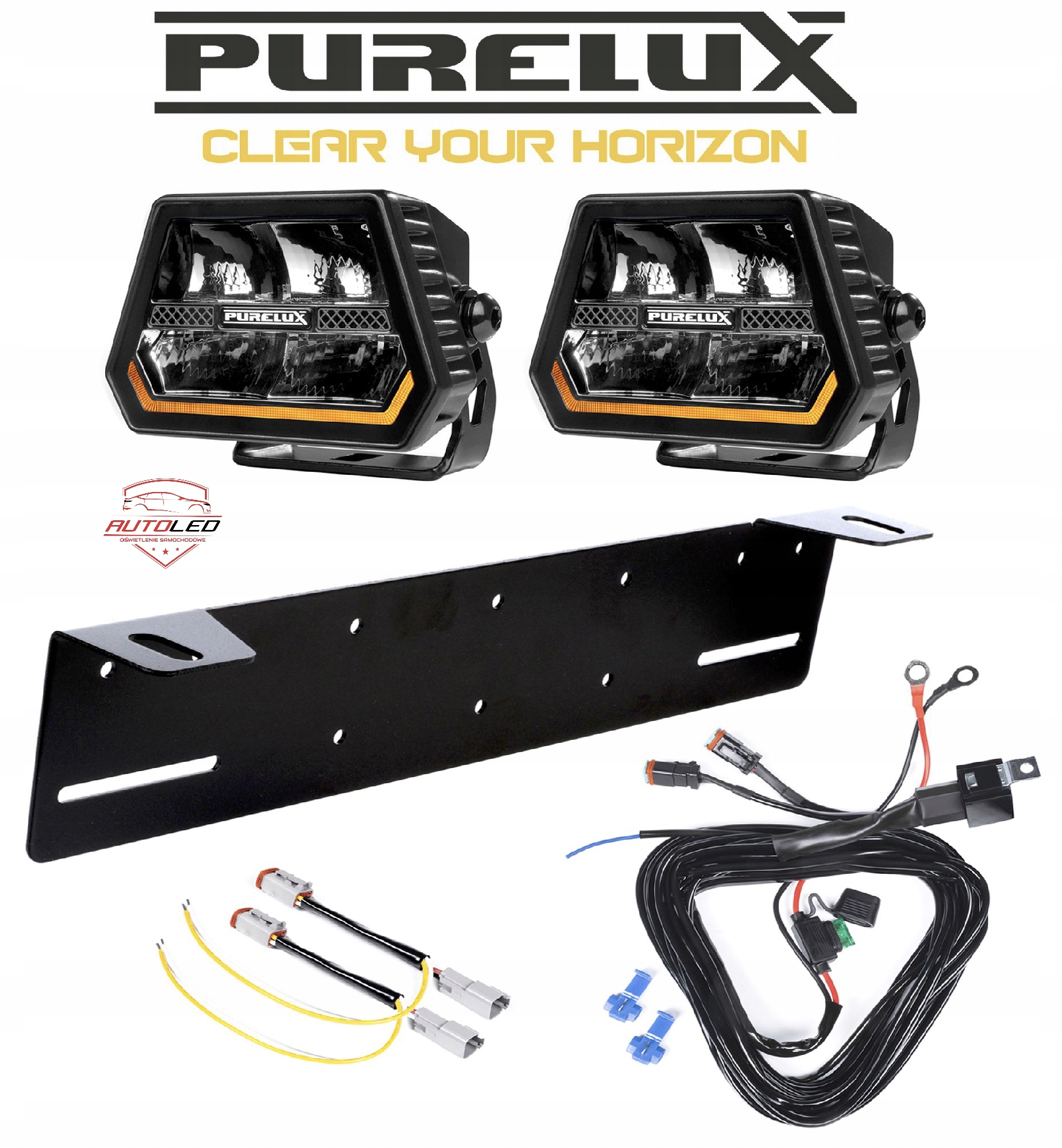 PURELUX Panther Alpha 60 světlomet LED 12 cm 60W spot světlomet pracovní sada, Skladom v EÚ — foto 1