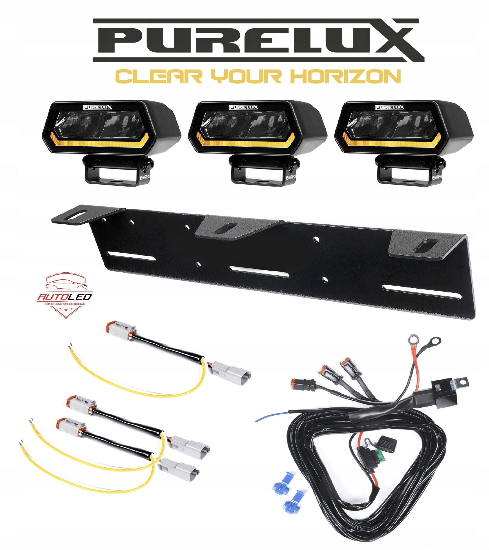 3 X světlomet pracovní dodatkowa LED PURELUX Panther Alpha 20 - 10 cm 20W Spot, Skladom v EÚ — foto 1