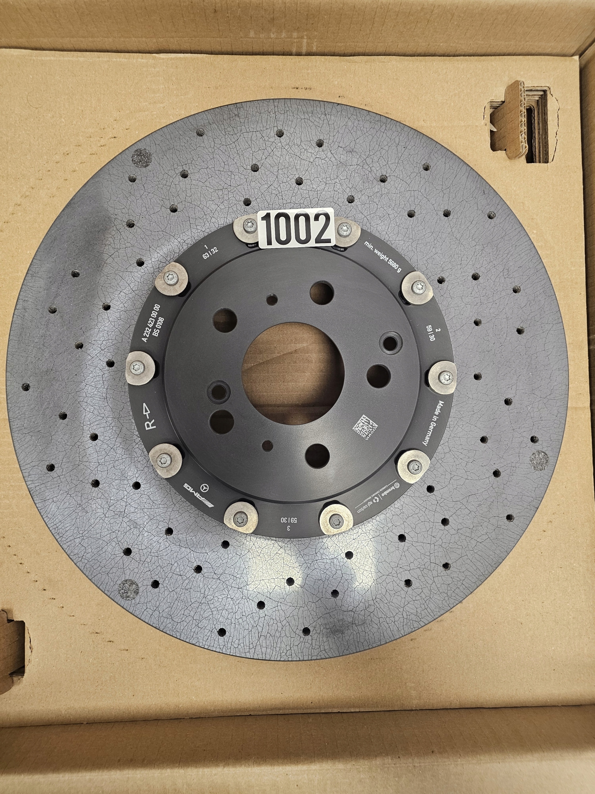 kotouč CERAMICZNA Mercedes W223 W232 zadní pravá zadní Brake Disc pravý, Skladom v EÚ — foto 1