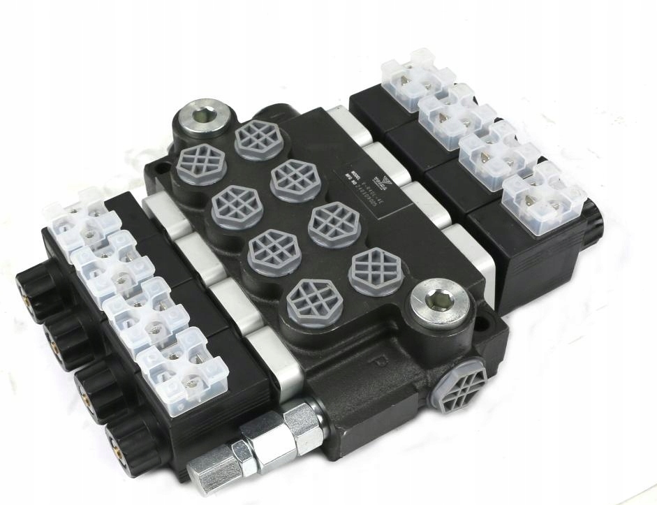 Hydraulický rozvaděč 4-sekční Voima V-R40L-4E 12 VC, Skladom v EÚ — foto 1