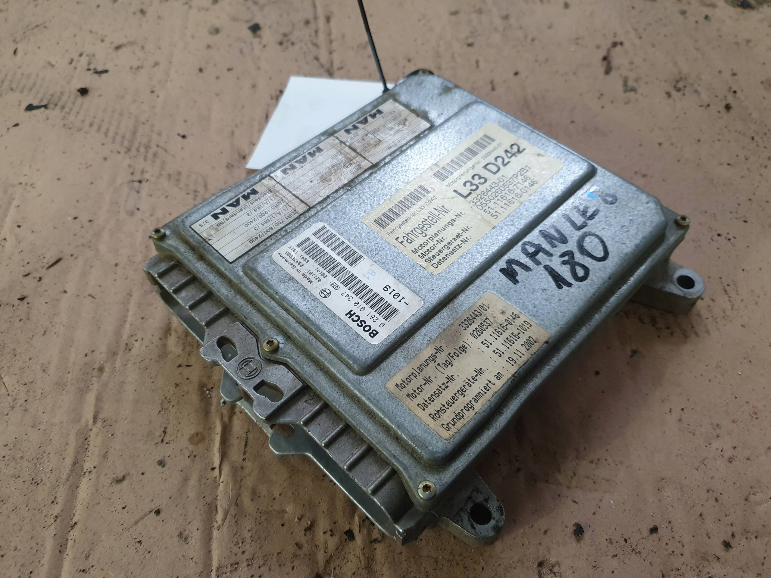 řídicí jednotka motoru Ecu 0281010347 Man L2000, Skladom v EÚ — foto 1
