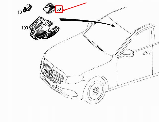MERCEDES-BENZ E W213 Jednostka sterujaca kamera wielofunkcyjna A2139009506, Skladom v EÚ — foto 1