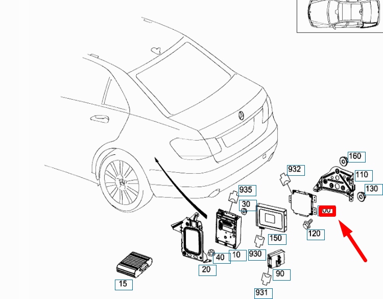 MERCEDES-BENZ E W212 Jednostka sterujaca kamera cofania A2128201085, Skladom v EÚ — foto 1