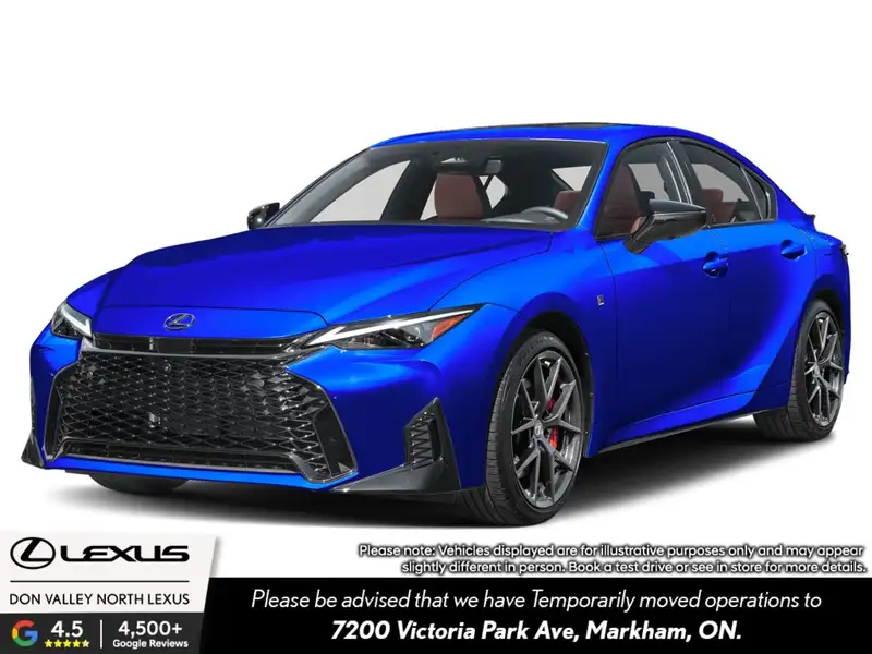 2026 Lexus IS 350, modrá, 4 km, dovoz Kanada — foto 1